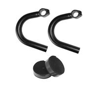 Aymzbd 2 Pièces Guidon de Vélo Extension de Barre Poignée de Confort Cintre de Vélo de Ville Barre d'Appui avec Ruban pour Amortir Les Vibrations Approprié, Ruban de Guidon Noir