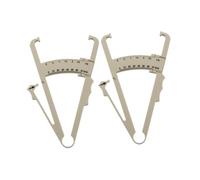 Aymzbd 2 Pièces Pince à Pli Cutané Adipomètre et Outil de Mesure Corporelle avec Mètre Ruban de Taille En PP Adapté pour Le Suivi de La Santé à Domicile, Échelle Double Blanche
