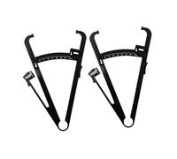 Aymzbd 2 Pièces Pince à Pli Cutané Adipomètre et Outil de Mesure Corporelle avec Mètre Ruban de Taille En PP Adapté pour Le Suivi de La Santé à Domicile, Échelle Simple Noire