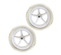 Aymzbd 2 Roues de Draisienne pour Enfants, Diamètre 270 mm, Conçues pour s'adapter à La Plupart des Modèles avec Pneus Sans Air, Compatibles avec Vélos d'Équilibre Enfant 12 Pouces, Blanc