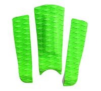 Aymzbd 3 Pièces Surfboard Traction Pad Queue Pad EVA Grip Diamond Amovible Centre Arch Adapté pour Surf Paddle Skimboard Kiteboard Décoration, Vert, comme décrit
