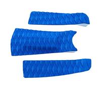 Aymzbd 3 Pièces Surfboard Traction Pad Queue Pad EVA Grip Diamond Amovible Centre Arch Adapté pour Surf Paddle Skimboard Kiteboard Décoration, Bleu, comme décrit