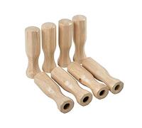 Aymzbd 8 Pièces Poignée -Foot Poignée de Table Football en Bois Accessoire Remplaçable pour Bâton Design Antidérapant Confortable Adapté Amateurs de, Couleur du Bois