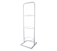 Aymzbd Balle Vertical Storage Intérieur Enfants Basketball Effonctionnement Shelf Home Living Room Sports Accessoires Organisateur Shelf For Football, Blanc 3 Niveaux