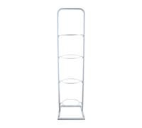 Aymzbd Balle Vertical Storage Intérieur Enfants Basketball Effonctionnement Shelf Home Living Room Sports Accessoires Organisateur Shelf For Football, Blanc 4 Niveaux