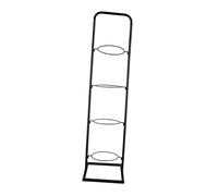 Aymzbd Balle Vertical Storage Intérieur Enfants Basketball Effonctionnement Shelf Home Living Room Sports Accessoires Organisateur Shelf For Football, Noir 4 Niveaux