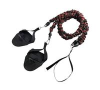 Aymzbd Bande de Résistance pour La Natation Outil D'Entraînement à Sec Corde Extensible Latex Système Musculation Bras Équipement de Sport Léger Adapté Famil, Noir Rouge 60lbs
