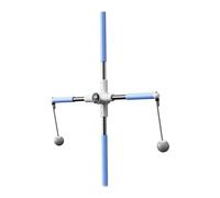 Aymzbd Bâton D'entraînement 2 en 1 : Correcteur de Posture, étireur Dorsal, Appareil D'étirement, Corde à Sauter sans Fil pour Le Renforcement Muscul, Bleu