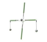 Aymzbd Bâton D'entraînement 2 en 1 : Correcteur de Posture, étireur Dorsal, Appareil D'étirement, Corde à Sauter sans Fil pour Le Renforcement Muscul, Vert