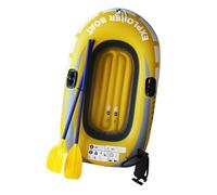 Aymzbd Canot Pneumatique, Kayak Gonflable avec Supports de Rames, Radeau, Embarcation D'extérieur pour Lacs, Pêche, étangs, Dérive, Le Médium A des Rames