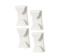 Aymzbd Clips pour Accessoires de Ski, Résistants Aux Chutes, pour Fixer, Légers, Robustes, Pièces de Rechange, Système de Fixation Multifonctionnel, Blanc 4 Pièces