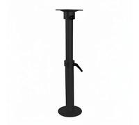 Aymzbd Colonne de Support Réglable Support de Table pour Colonne Centrale pour Table de Camping Installation Pratique Alliage, Pied De Table Télescopique Amovible DX0627, Noir, 455-740 Mm De Hauteur