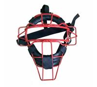 Aymzbd Conçu avec Cadre en Fil de Fer Solide Structure Ouverte Barres Incurvées Section Menton pour Confort et Sécurité Lors du Baseball Séances d'Entraînement Organisés Sportifs, Rouge, Adulte
