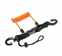 Aymzbd Dragonne de Caméra sous-Marine Attache de Caméra sous-Marine Corde Rétractable Double Clip Soutien Antichute Poignée Ergonomique Fabriquée en TPU et, Orange