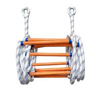 Aymzbd Échelle D'Évacuation Portable de Secours à Corde Résistante en Nylon Réutilisable Conception Sûre et Robuste Légère Adaptée Usage Adultes Enfants