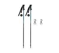 Aymzbd Ensemble de 2 Bâtons de Randonnée, Bâtons de Ski, Bâtons d'escalade en Aluminium avec Poignées Confortables et Clips de Fixation pour Le Ski, 100cm, Noir