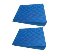 Aymzbd Ensemble de 2 Blocs de Squat en EVA pour Les Relevés de Talons, Idéaux pour Les étirements des Mollets et Autres Exercices, Bleu