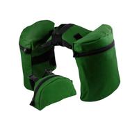 Aymzbd Ensemble de Sacoches de Corne pour Selle de Cheval, Sacoche en Tissu Oxford, Style Western élégant et Pratique, avec Poche pour Pommeau, Vert