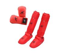 Aymzbd Ensemble D'équipement de de Taekwondo, Gants de Boxe, Protège-Tibias avec Chaussures, équipement de Boxe, Gants de Frappe pour Le Muay Thaï, m