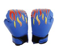 Aymzbd Gants D'entraînement de Boxe et de Kickboxing en Gel pour Garçons et Filles - Légers et Respirants, Bleu 7 Pouces, comme décrit