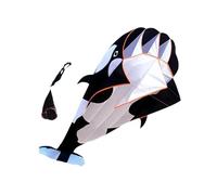 Aymzbd Grand Cerf-Volant de Dauphin, de Dauphin en Plein Air, de Plage Doux Géants de Dessin Animé pour Volants en