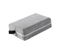 Aymzbd Housse de Bloc de en Tissu avec Fermeture éclair, Lavable et Antidérapante, Idéale pour Les étirements, Le Pilates et Les Exercices Sportifs en I, Gris