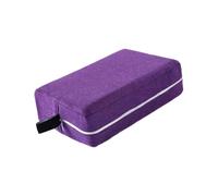 Aymzbd Housse de Bloc de en Tissu avec Fermeture éclair, Lavable et Antidérapante, Idéale pour Les étirements, Le Pilates et Les Exercices Sportifs en I, Violet