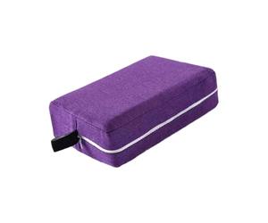 Aymzbd Housse de Bloc de en Tissu avec Fermeture éclair, Lavable et Antidérapante, Idéale pour Les étirements, Le Pilates et Les Exercices Sportifs en I, Violet
