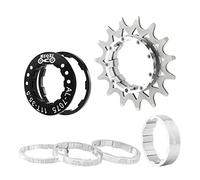 Aymzbd Kit Adaptateur de Pignon 5T pour Moyeux de Cassette BMX, Argent