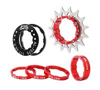 Aymzbd Kit Adaptateur de Pignon 5T pour Moyeux de Cassette BMX, Rouge