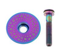 Aymzbd Kit de Protection de Guidon de Vélo Risk - Vis de Protection de Jeu de Direction, Voie Lactée Multicolore, 31.8mm