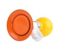 Aymzbd Klaxon Vélo Enfant Cornet Métal Poignée Son Avertisseur Bugle Facile à Fixer Portable Convient Aux Jeux Extérieurs Parcours Cycliste, Orange