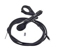 Aymzbd Levier de Réglage de Tige de Selle pour VTT, Commande à Distance, Tige de Selle Réglable, Accessoire de Guidon, Alliage D'aluminium Léger, Noir