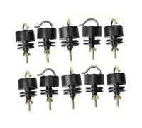 Aymzbd Lot de 10 Isolateurs de Clôture électrique, Outil Multifonction Pratique, Système de Grille, Accessoires à Visser pour Cultures