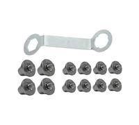 Aymzbd Lot de 12 Crampons de Chaussures de Football En Aluminium de Remplacement, Filetage M5, Vis à Pointes, Stabilité, échange pour équipes, Tournois, Cade, 13 Mm et 15 Mm