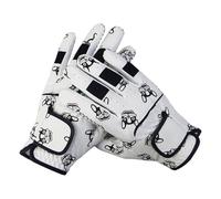 Aymzbd Lot de 2 Gants de Golf pour, avec Motif Chien, PU, Multi-usages, Respirant, Antidérapant, Confortable, Anti-Transpiration, Accessoires, S