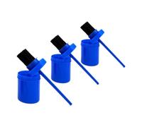 Aymzbd Lot de 3 Brosses à Huile pour Sabots de Chevaux avec Capuchon, Accessoires D'équitation, Brosse Multi-usages avec Manche Confortable, Outil de Pan, Bleu