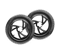 Aymzbd Lot de Deux Roues de Draisienne pour Enfants, Conçues pour s'adapter à La Plupart des Modèles avec Pneus sans Air, Noir