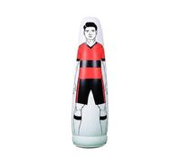 Aymzbd Mannequin d'Entraînement Foot Mannequin Gonflable Figure Opposant PVC Système Amélioré pour Exercices Séances Techniques Formation Club Académie, Rouge, 205 Cm