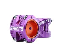 Aymzbd Mountain Stem Potence Courte pour Vélo 50mm Aluminium Solide CNC Serrage Sécurisé Guidon 318mm 35mm Longue Durée Adapté Au VTT Descente BMX, Violet, 28.6mm