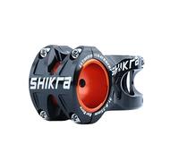 Aymzbd Mountain Stem Potence Courte pour Vélo 50mm Aluminium Solide CNC Serrage Sécurisé Guidon 318mm 35mm Longue Durée Adapté Au VTT Descente BMX, Noir, 28.6mm