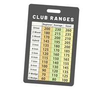 Aymzbd Outil Essentiel pour Les Distances de Golf, Aide-mémoire pour Golfeurs Expérimentés, Tableau des Distances de Golf