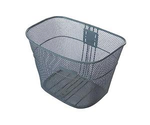 Aymzbd Panier Vélo Panier Avant Porte-Bagages Métallique Compartiment Solide Installation Rapide Facile à Entretenir Capacité Spacieuse Adapté pour Trajets Q, Grise