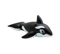 Aymzbd Piscine Gonflable, Plage Gonflable, Radeau Gonflable Portable avec Bouée, Radeau de Vacances, Baleine 193x119cm