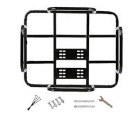 Aymzbd Porte-Bagages Arrière pour Vélo avec Rail Latéral Amovible, Capacité de 40 Kg, Idéal pour Transporter du Matériel de Cyclisme (Adultes, Enfants, Fille, Bordure 50 x 40 cm