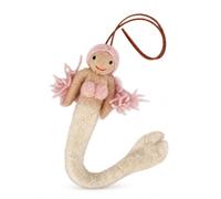 Aymzbd Porte-clés Sirène en Feutrine Fait Main, cordon en cuir marron | Construction en feutrine, Poupée sirène, Accroche-clés quotidien, Pour collectionneurs