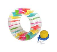 Aymzbd Roue à Eau Gonflable Géante pour Piscine, Jouet de Piscine Familial, Bouée pour Rivière et Jardin, 130cmx60cm