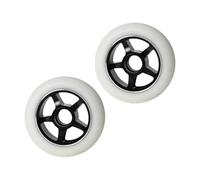 Aymzbd Roue de Skateboard/Longboard - Roue Silencieuse et Silencieuse avec Réduction des Chocs - Roue de Street/Cruiser - Pièces de Rechange, Blanc