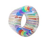 Aymzbd Roue Gonflable Flottante Rouleau Piscine Jouet Aquatique Tube Matériau PVC Résistant Facile à pour Enfants Adultes Extérieur Pelouse Plage Fête, Style A 120x84x80cm
