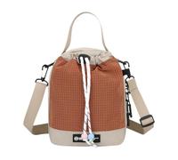 Aymzbd Sac Porte-Bouteille Bandoulière avec Poche Téléphone et Compartiments Pochette Isotherme Oxford Léger Convient à la Marche Randonnée Déplacement, Orange Kaki